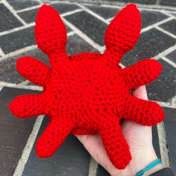 Hand Crocheted Claude the Crab Stuffed Animal! - Picture 4 of 9